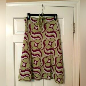 XL NWT Cider Retro Funky Halter Mini-Dress